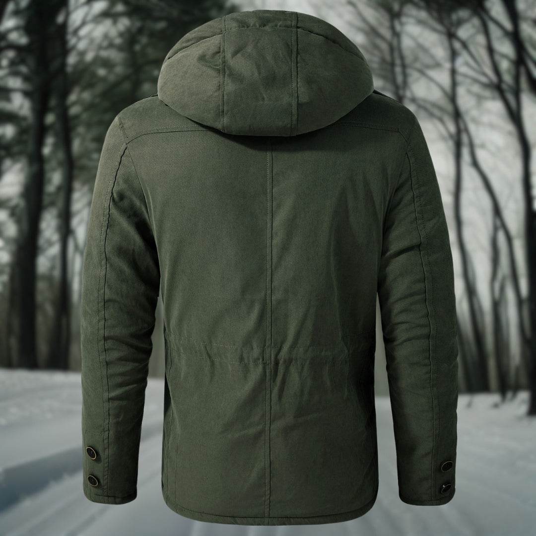 Men's Insulated Winter Jacket – Waterproof Thermal Padded Parka Coat