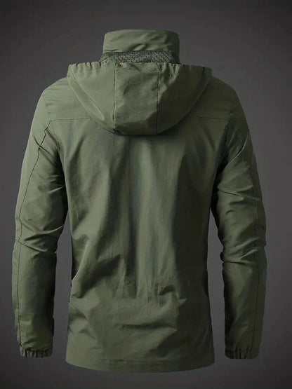 Men's Outdoor Jacket – Waterproof Windproof Breathable Hiking Coat
