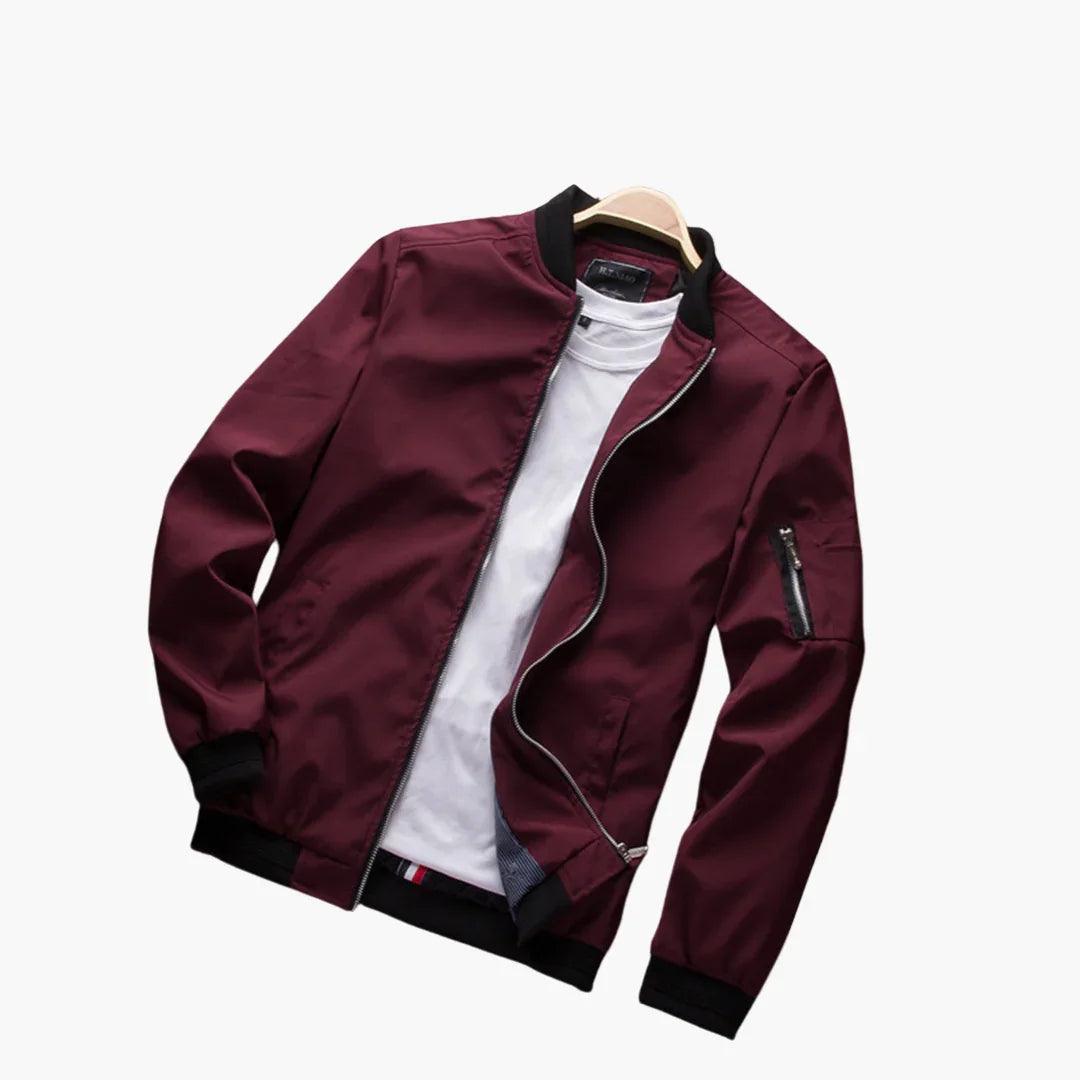 Men's Slim-Fit Bomber Jacket – Lightweight Spring Summer Coat