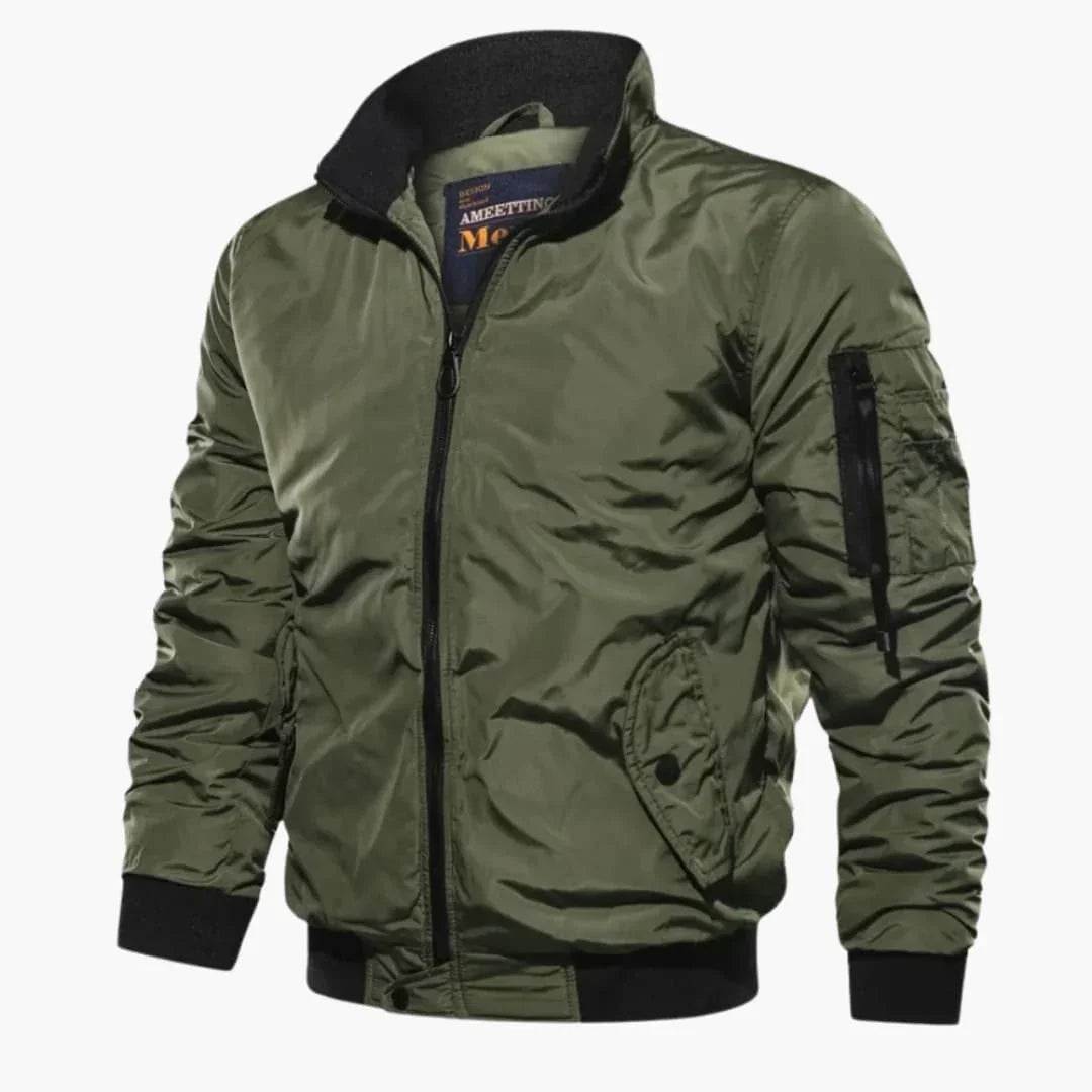 NorthVale London Men's windproof bomber jacket lightweight transitional coat