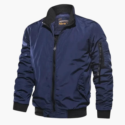 Men's Windproof Bomber Jacket – Lightweight Transitional Coat