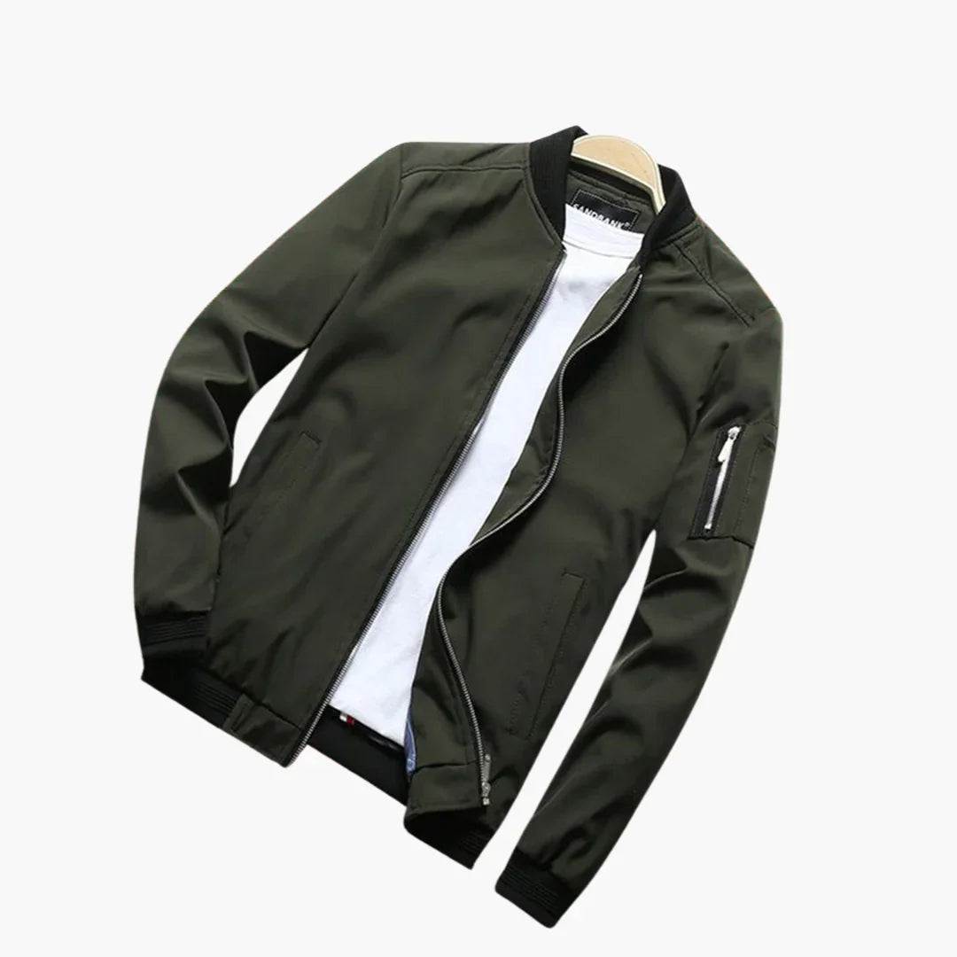 Men's Slim-Fit Bomber Jacket – Lightweight Spring Summer Coat