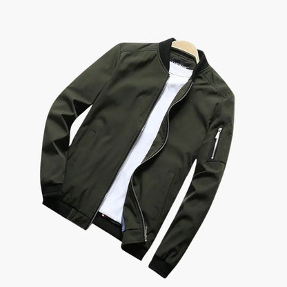 Men's Slim-Fit Bomber Jacket – Lightweight Spring Summer Coat