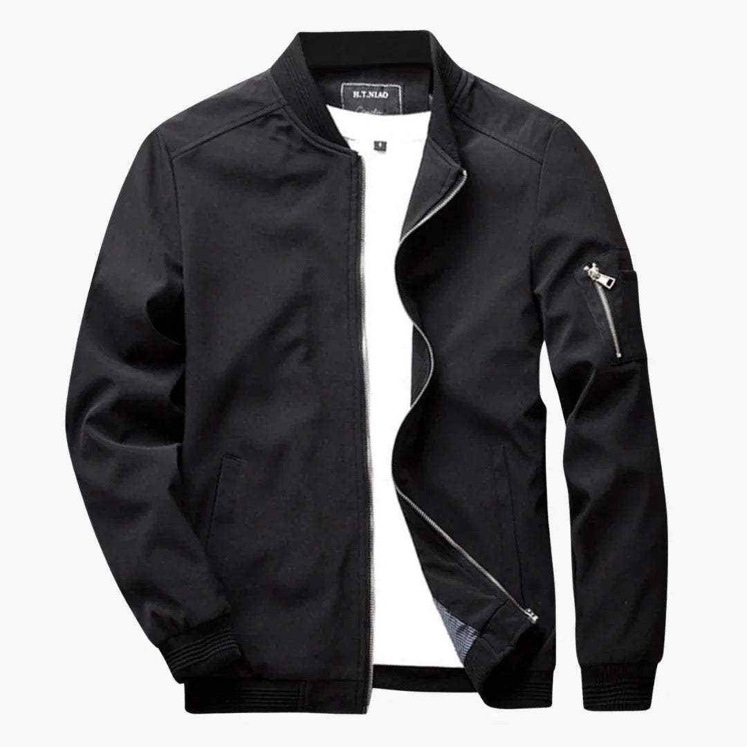 Men's Slim-Fit Bomber Jacket – Lightweight Spring Summer Coat