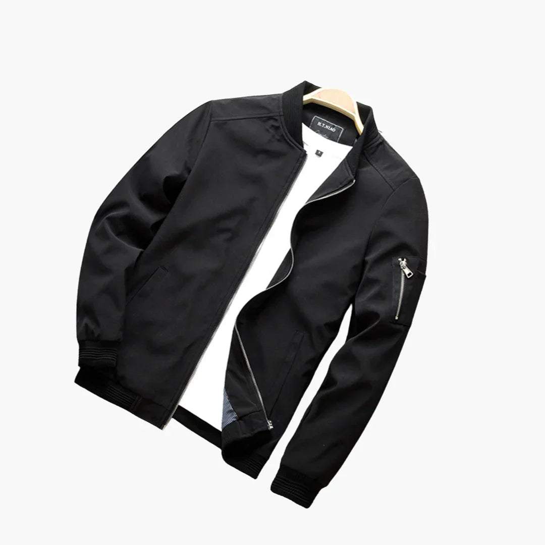 Men's Slim-Fit Bomber Jacket – Lightweight Spring Summer Coat