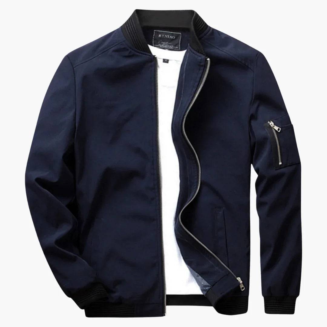 Men's Slim-Fit Bomber Jacket – Lightweight Spring Summer Coat