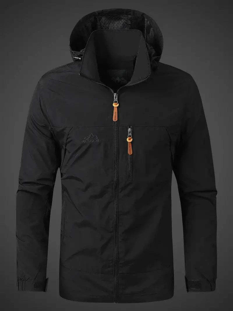 Men's Outdoor Jacket – Waterproof Windproof Breathable Hiking Coat