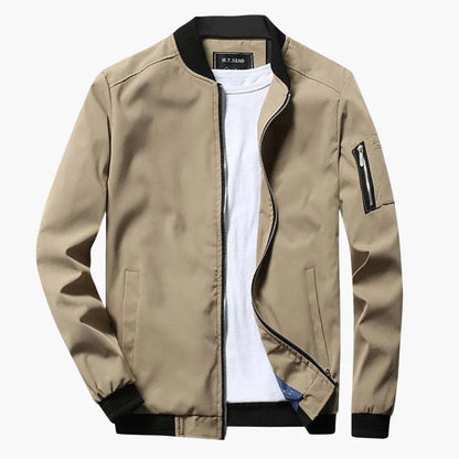 Men's Slim-Fit Bomber Jacket – Lightweight Spring Summer Coat
