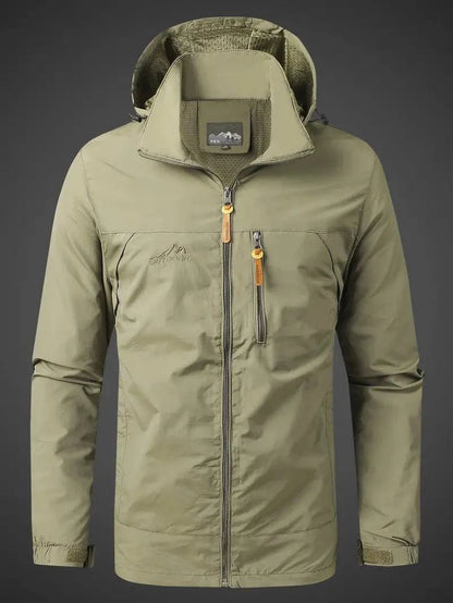 Men's Outdoor Jacket – Waterproof Windproof Breathable Hiking Coat
