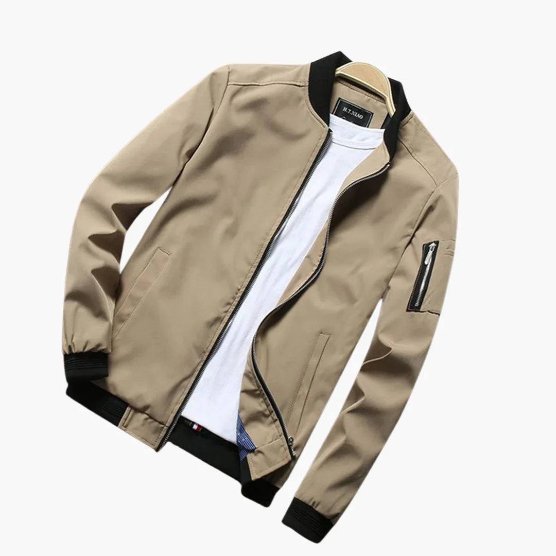 Men's Slim-Fit Bomber Jacket – Lightweight Spring Summer Coat