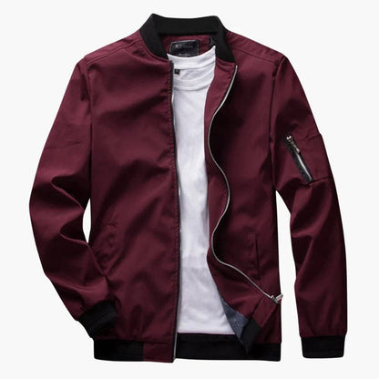 Men's Slim-Fit Bomber Jacket – Lightweight Spring Summer Coat