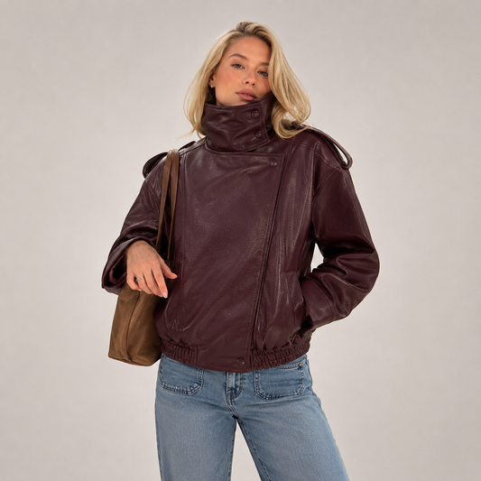 Women's Wool-Look Zip-Up Jacket – Avery