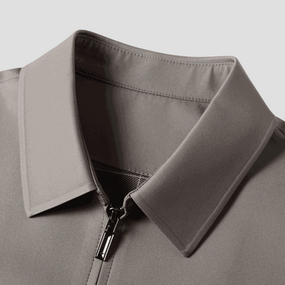 Men's Lightweight Jacket – Smooth Fabric Straight-Cut Smart Casual Coat
