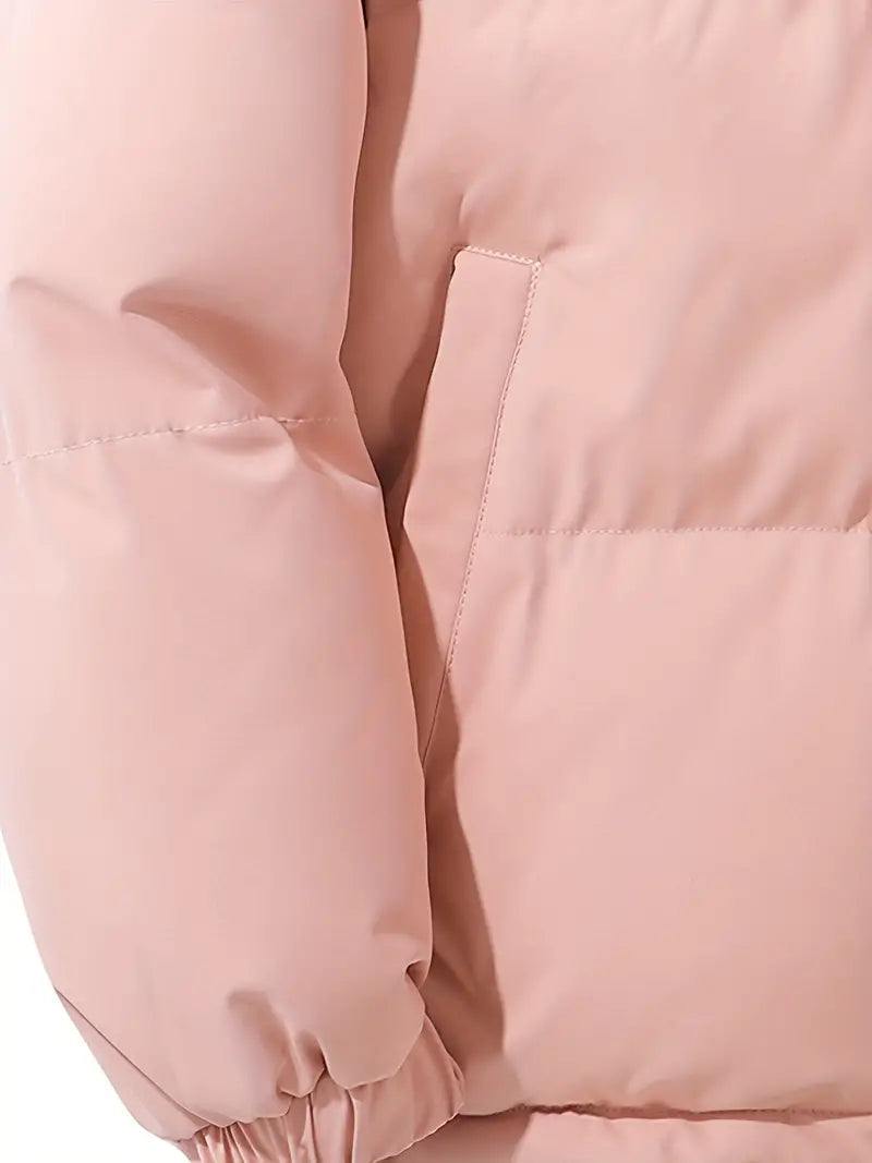 Women's Hooded Winter Jacket – Warm Padded Classic Coat with Hood