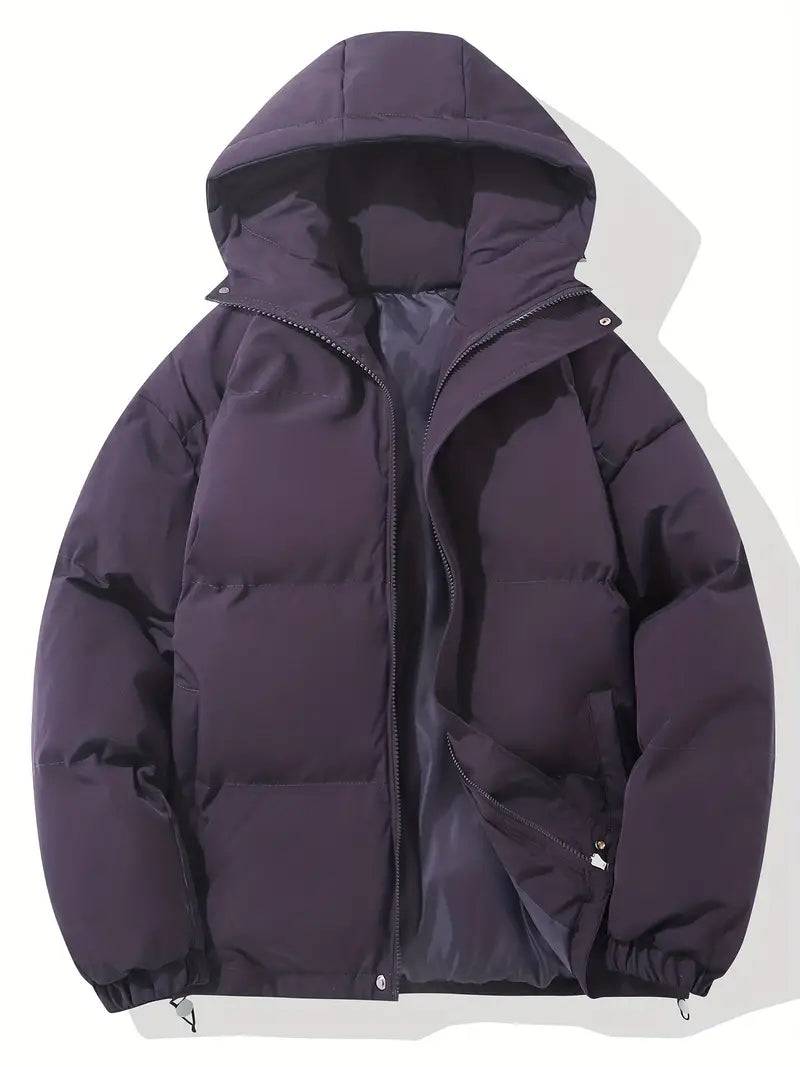Women's Hooded Winter Jacket – Warm Padded Classic Coat with Hood