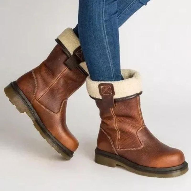 Men's Shearling-Lined Fold-Down Boots