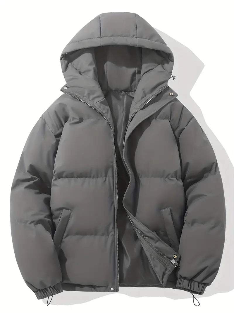 Women's Hooded Transitional Jacket – Warm Lined Classic Spring Autumn Coat