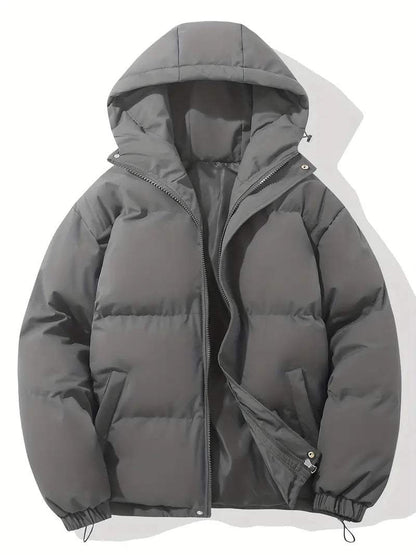 Women's Hooded Transitional Jacket – Warm Lined Classic Spring Autumn Coat