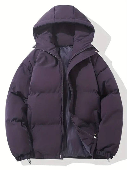 Women's Hooded Transitional Jacket – Warm Lined Classic Spring Autumn Coat