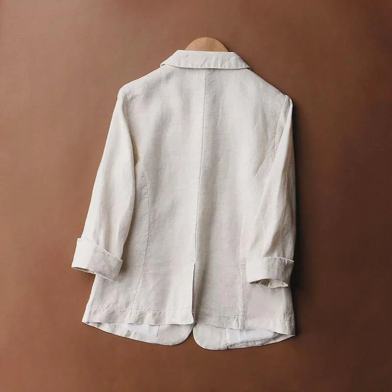 Women's Soft Linen Blazer lifestyle