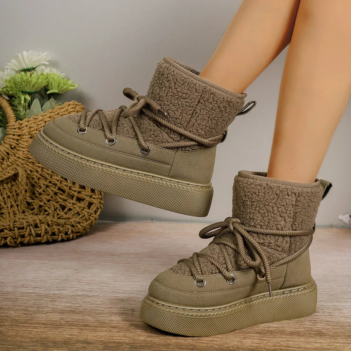 Women's Lace-Up Ankle Boots