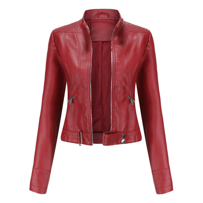 Women's Faux Leather Jacket lifestyle