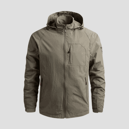 Men's Waterproof Cargo Jacket – Breathable Utility Outdoor Coat
