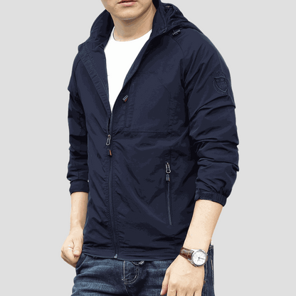 Men's Waterproof Cargo Jacket – Breathable Utility Outdoor Coat