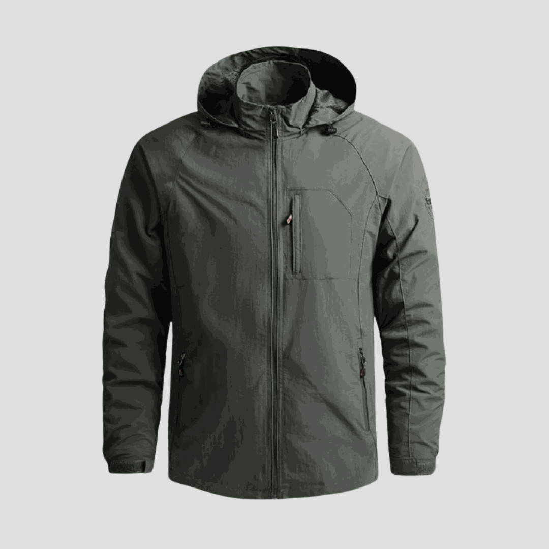 Men's Waterproof Cargo Jacket – Breathable Utility Outdoor Coat