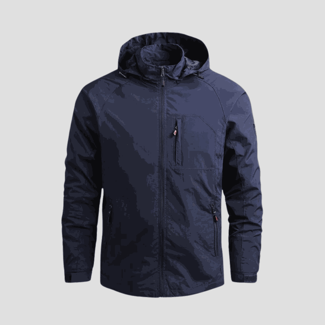 Men's Waterproof Cargo Jacket – Breathable Utility Outdoor Coat