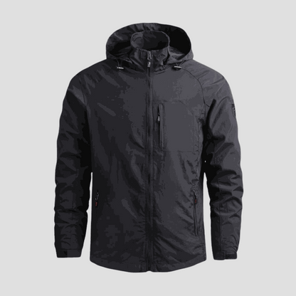 Men's Waterproof Cargo Jacket – Breathable Utility Outdoor Coat