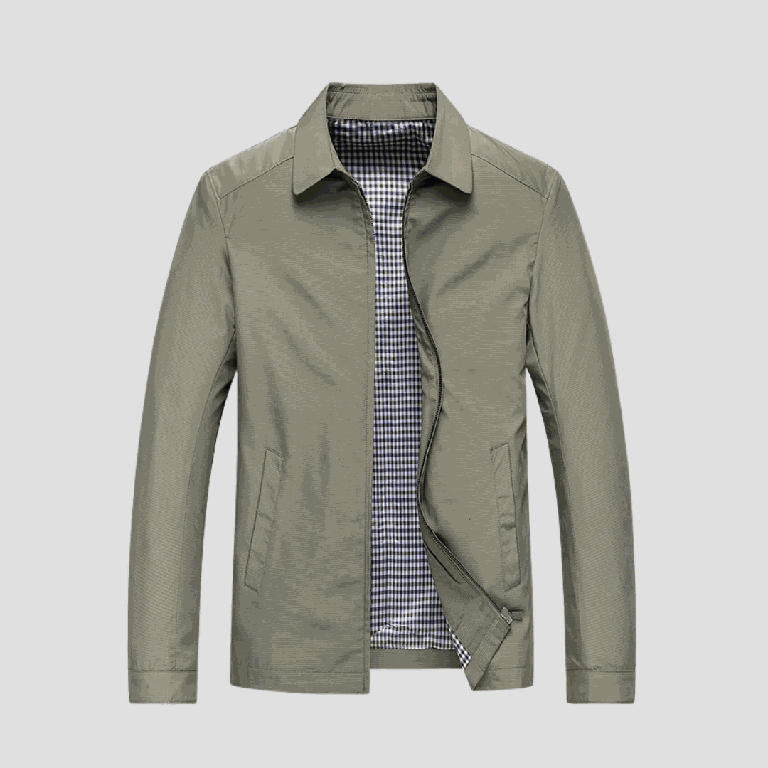 NorthVale London Men's Waterproof Zip-Up Jacket lightweight rainproof everyday coat