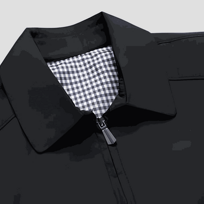 Men's Waterproof Zip-Up Jacket – Lightweight Rainproof Everyday Coat