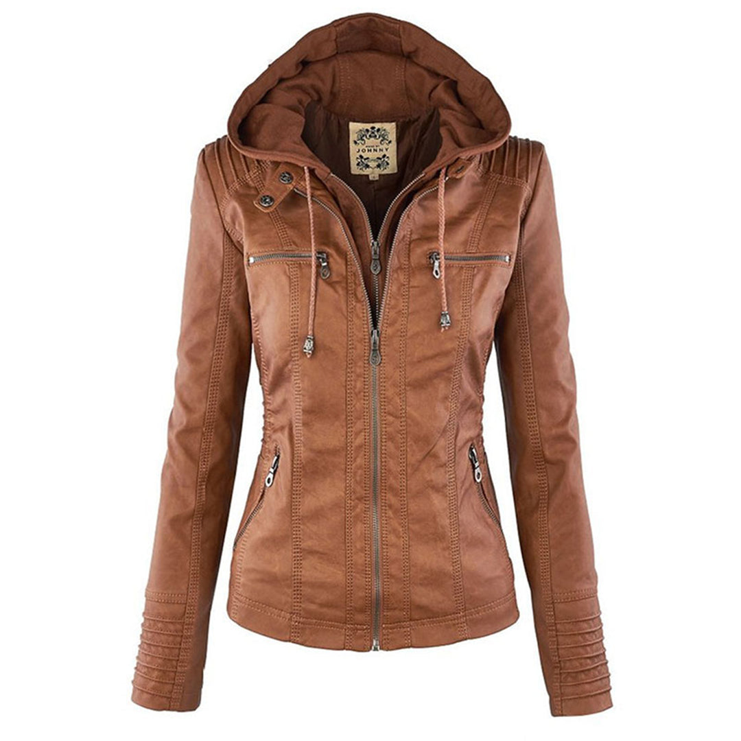 Water-Repellent Hooded Jacket for Women