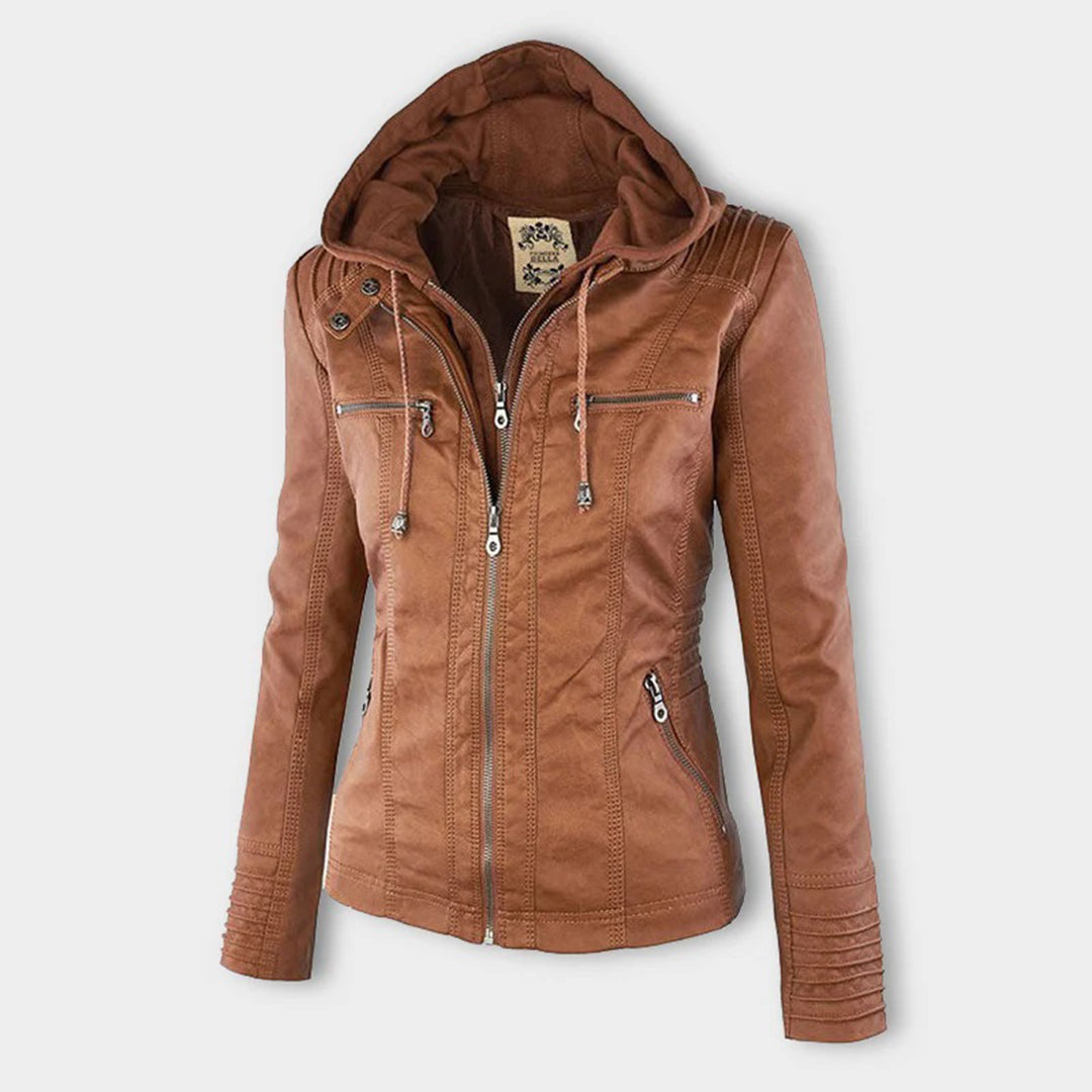 Water-Repellent Hooded Jacket for Women