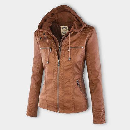Water-Repellent Hooded Jacket for Women