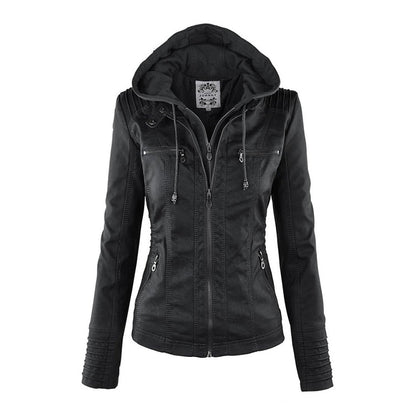 Water-Repellent Hooded Jacket for Women