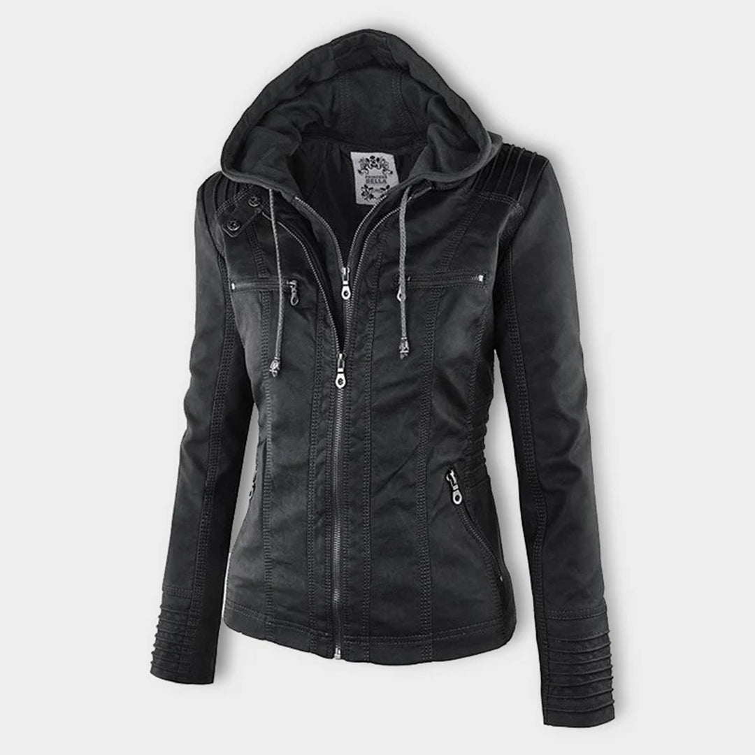 Water-Repellent Hooded Jacket for Women