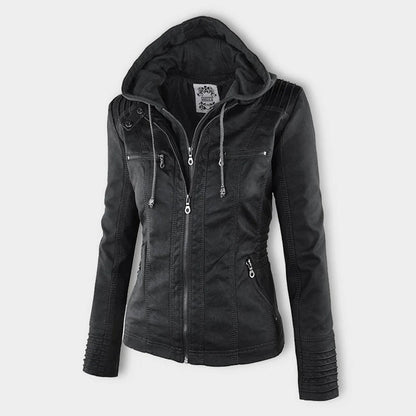 Water-Repellent Hooded Jacket for Women
