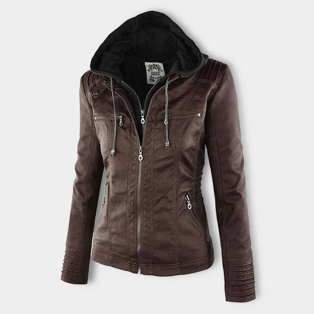 Water-Repellent Hooded Jacket for Women