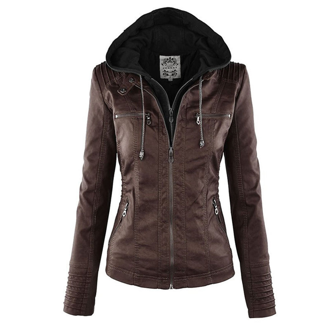 Water-Repellent Hooded Jacket for Women