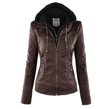 Water-Repellent Hooded Jacket for Women