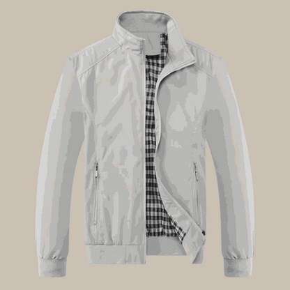 Men's Windbreaker Jacket – High Collar Zip Lightweight Casual Coat