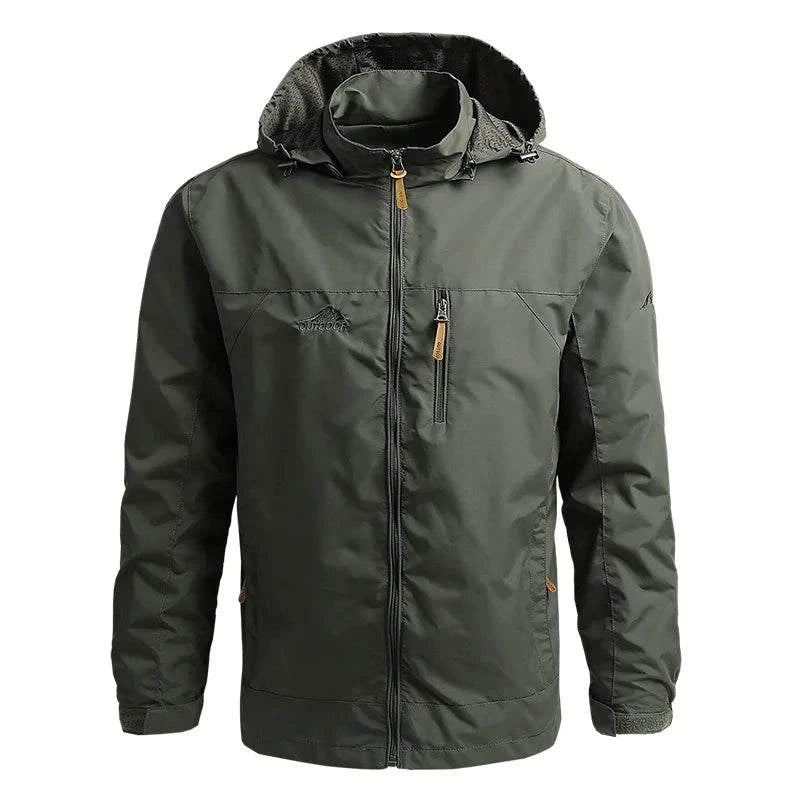 Men's Tactical Windbreaker Jacket – Waterproof Hooded Outdoor Coat M-5XL