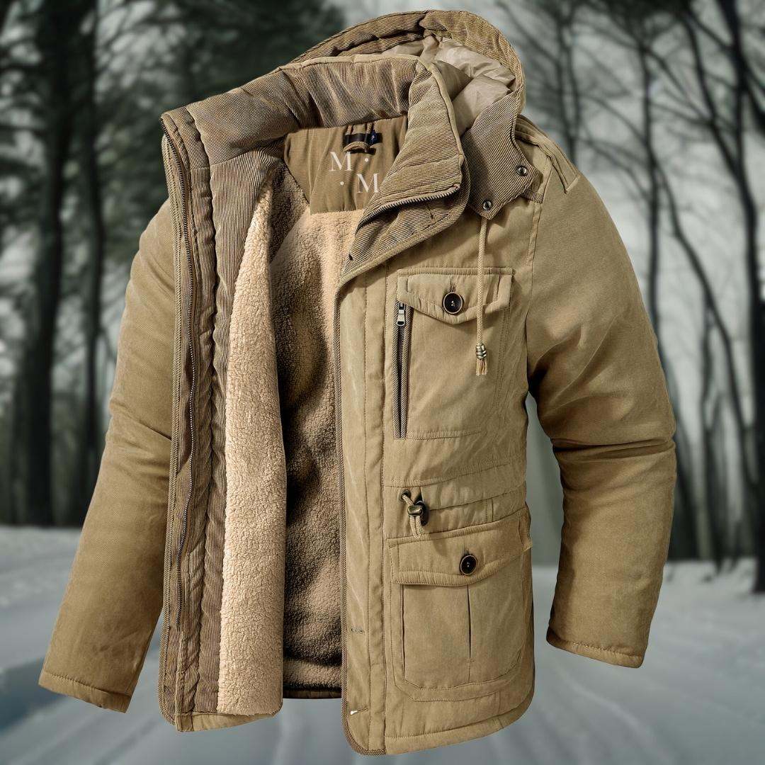 NorthVale London Men's Insulated Winter Jacket waterproof thermal padded parka coat