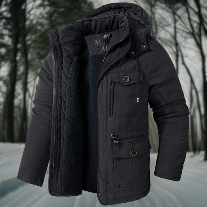 Men's Insulated Winter Jacket – Waterproof Thermal Padded Parka Coat