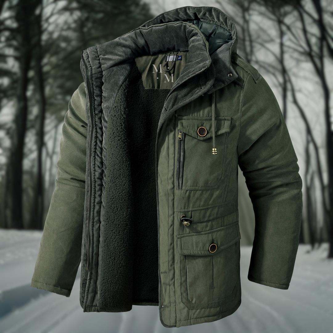 Men's Insulated Winter Jacket – Waterproof Thermal Padded Parka Coat
