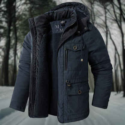 Men's Insulated Winter Jacket – Waterproof Thermal Padded Parka Coat