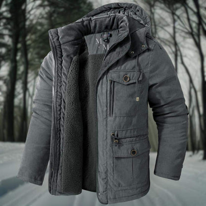 Men's Insulated Winter Jacket – Waterproof Thermal Padded Parka Coat