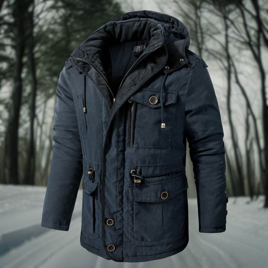 Men's Insulated Winter Jacket – Waterproof Thermal Padded Parka Coat